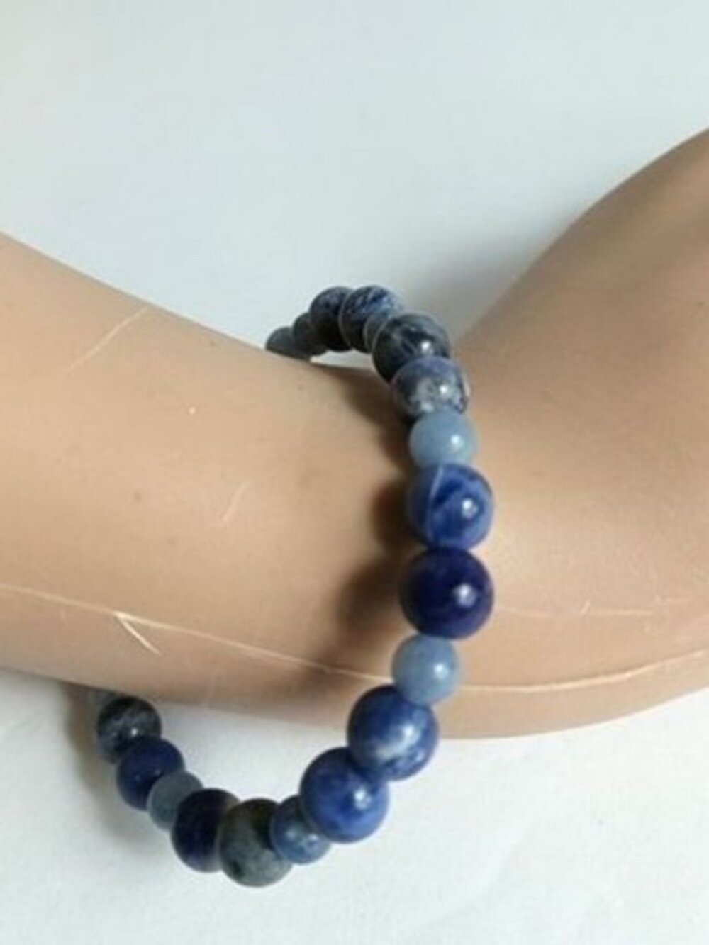 Handcrafted Semi Precious Natural Sodalite Stones Bracelet